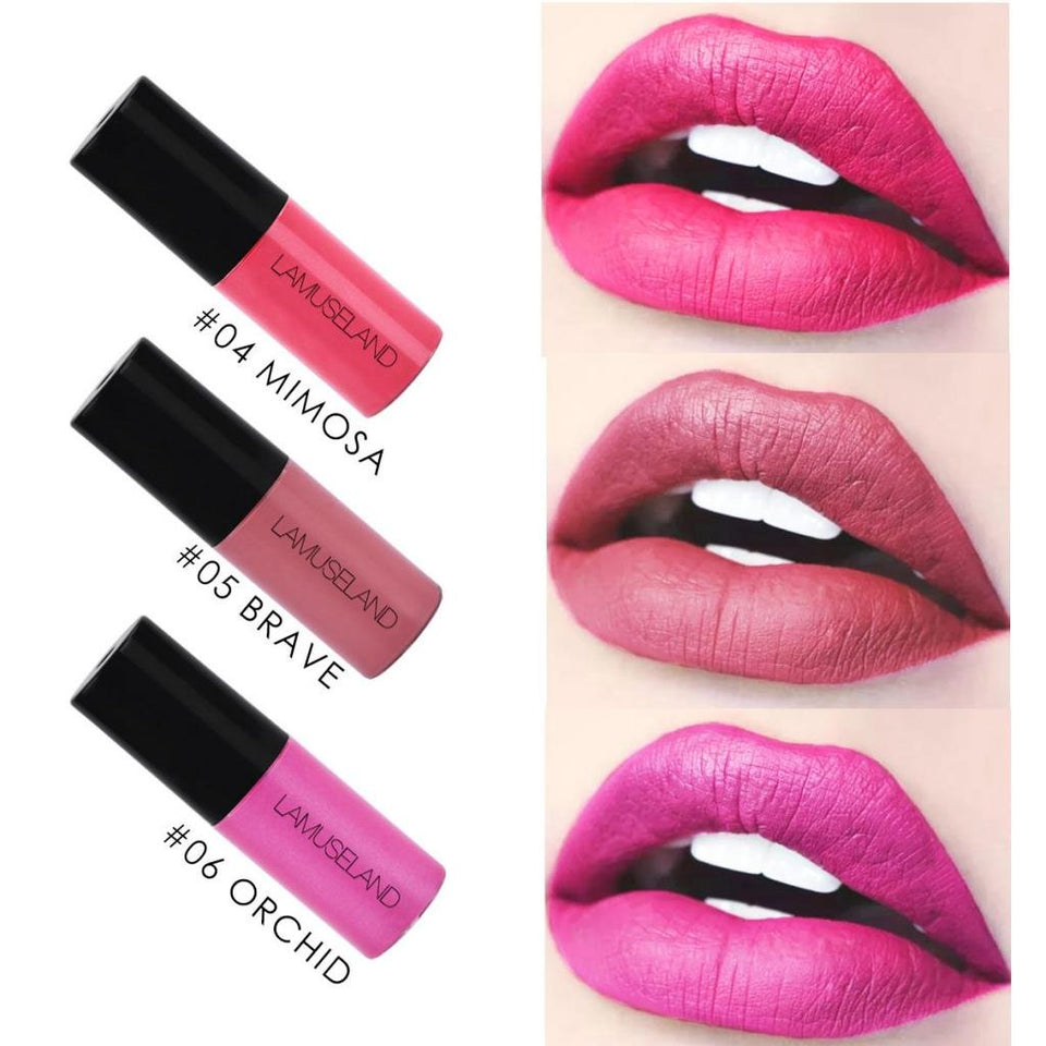 Baosity 12 Colores Mini Lápices Labiales Líquidos a Prueba de Agua de Larga Duración
