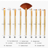 Brochas de Maquillaje, alwaysig 18pcs Base Maquillaje Professional Set de Brochas Maquillaje de Ojos Sombras de Ojos Set de Brochas Cosmético Fundación Ojo Cara Sonrojo Cepillos Polvos Maquillaje (Azul-Negro)