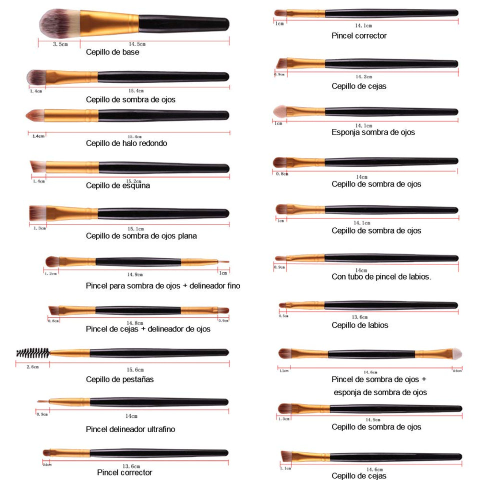 ZUMECA Brochas de Maquillaje, 20pcs Set Maquillaje Profesional Pinceles Maquillaje para Sombra de Ojos, Colorete,Los Labios, Polvo y Cejas con Esponja de Huevo de Belleza (Rosa)