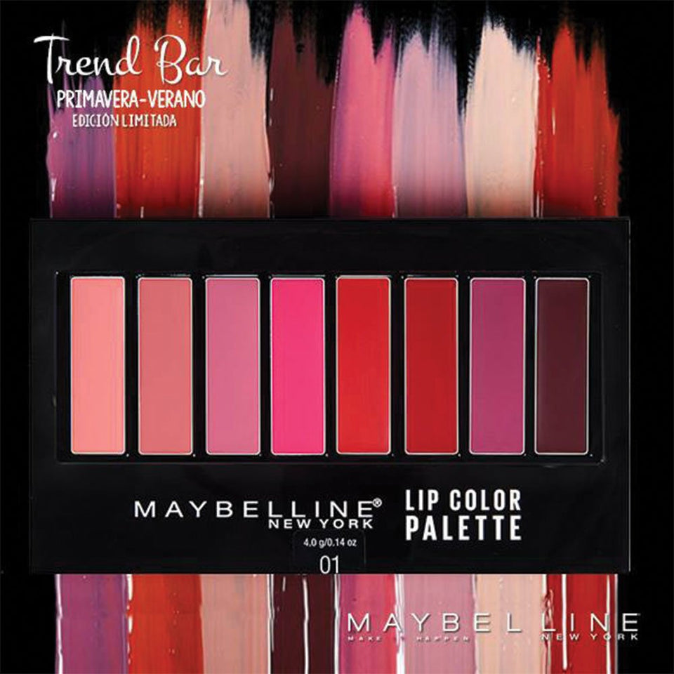 Maybelline Paleta de Labiales Lip Color Palette, 4 g