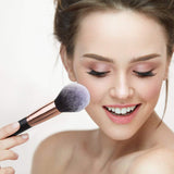 Brochas de Maquillaje 8 Piezas de Anjou, 100% Libre de Crueldad y Vegano con Cerdas Sintéticas Suaves de Alta Calidad, Bolso Cosmético Impermeable Incluido