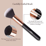 Brochas de Maquillaje 8 Piezas de Anjou, 100% Libre de Crueldad y Vegano con Cerdas Sintéticas Suaves de Alta Calidad, Bolso Cosmético Impermeable Incluido
