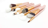 Maquillali 15 Piezas de Brochas con Bolsa Cosmética para Maquillaje (Rose-Golden)
