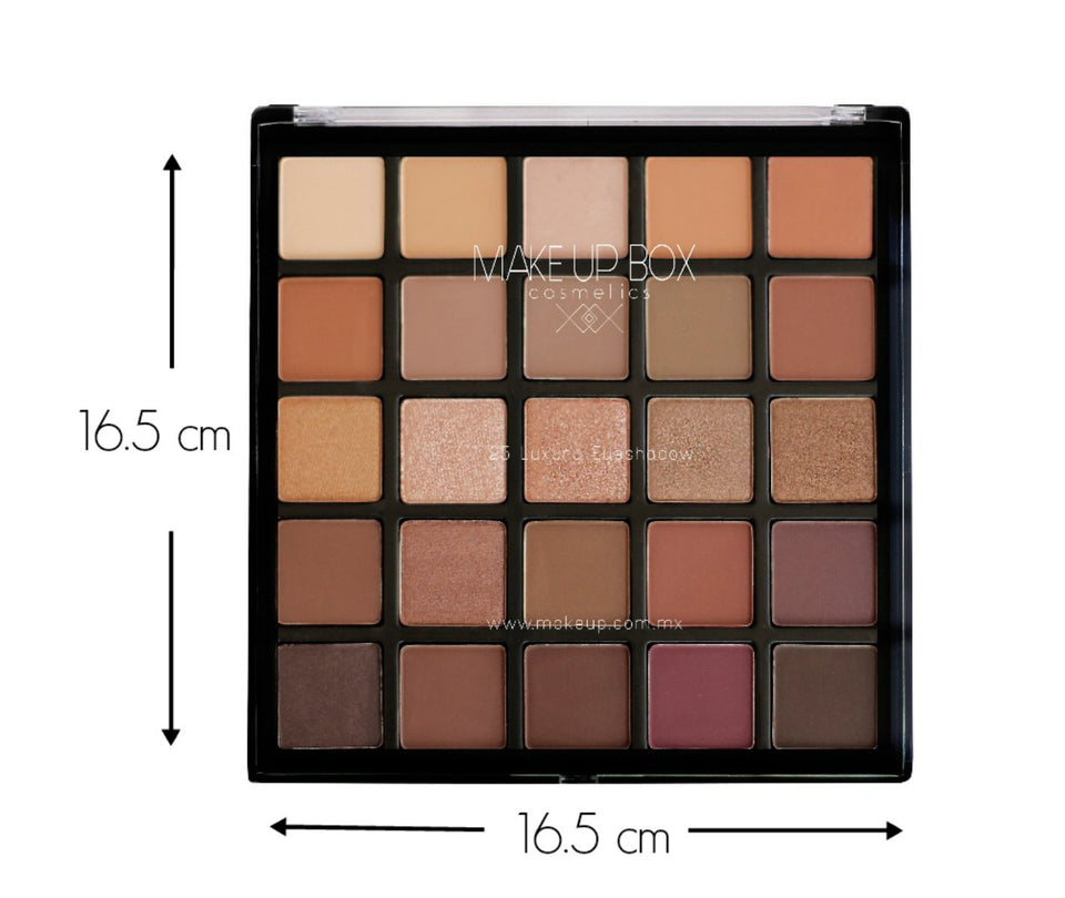 Makeupbox Paleta de Sombras Master Palette 25 Eyeshadow Sombras Altamente Pigmentadas Linea Profesional (Multicolor)