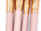 Maquillali 15 Piezas de Brochas con Bolsa Cosmética para Maquillaje (Rose-Golden)
